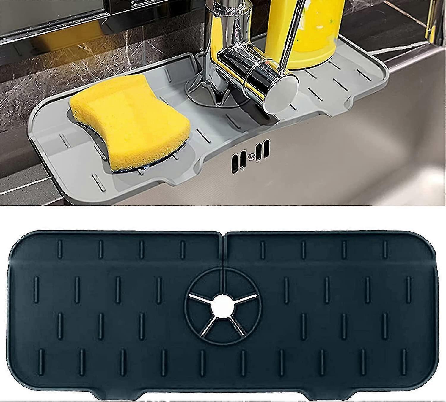 2024-kitchen Faucet Sink Splash Guard,silicone Faucet Splash Water Catcher Mat