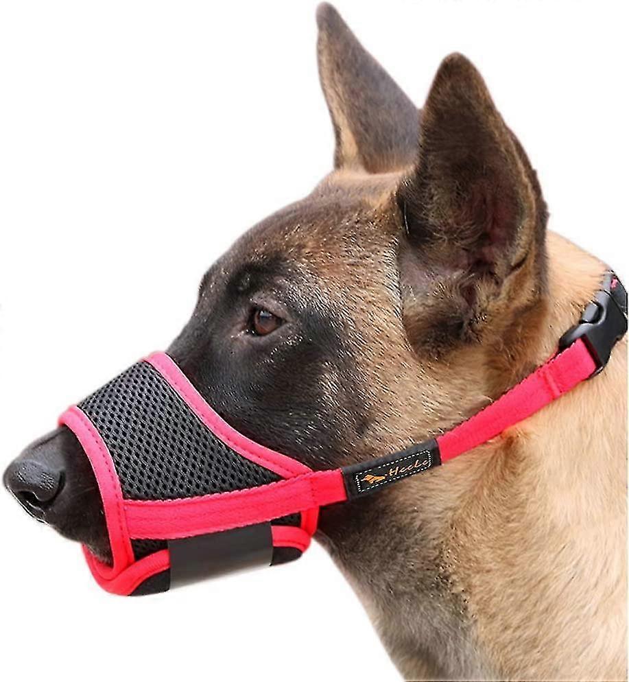 Dog Muzzle Dog Muzzles Breathable Mesh And Durable Nylon Dog Muzzle With Adjustable Loop And Soft Pad Dog Training Muzzle Prevent For Barking Biting A