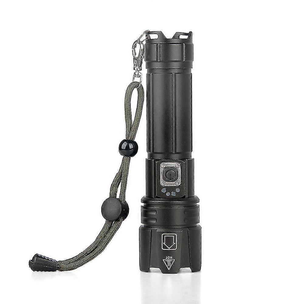 LED flashlight USB rechargeable high-power flashlight tactical lantern long-range camping flashlight
