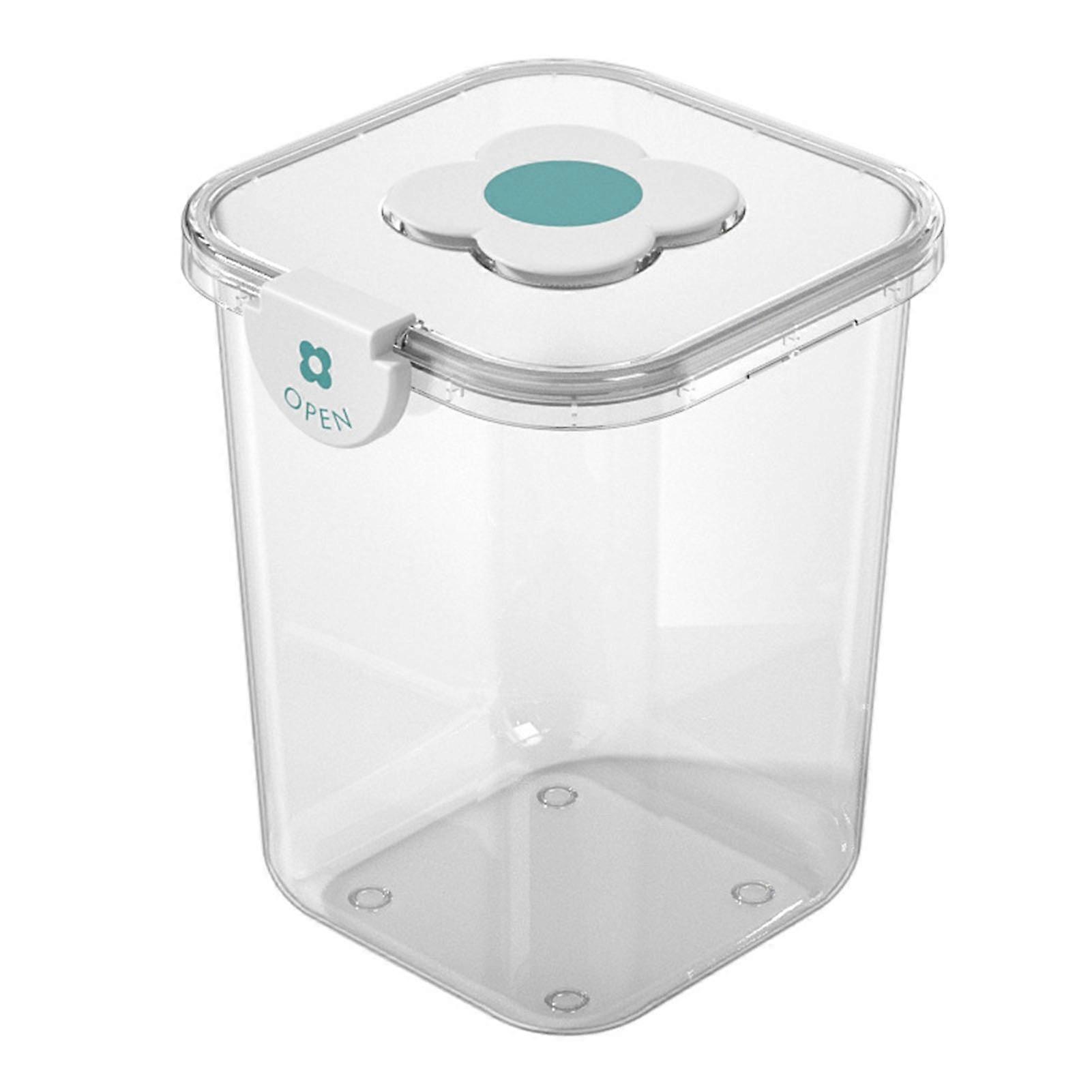 Rice Container Airtight Grain Food Storage Box Transparent with Cover for Home Kitchen