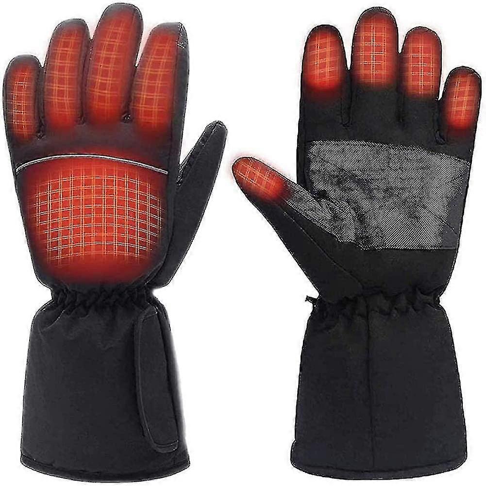 Guantes calefactables de invierno, calentadores de camping eléctricos recargables, guantes calefactables que funcionan con baterías, guantes calefactables aislantes térmicos con pantalla táctil, Mountainee