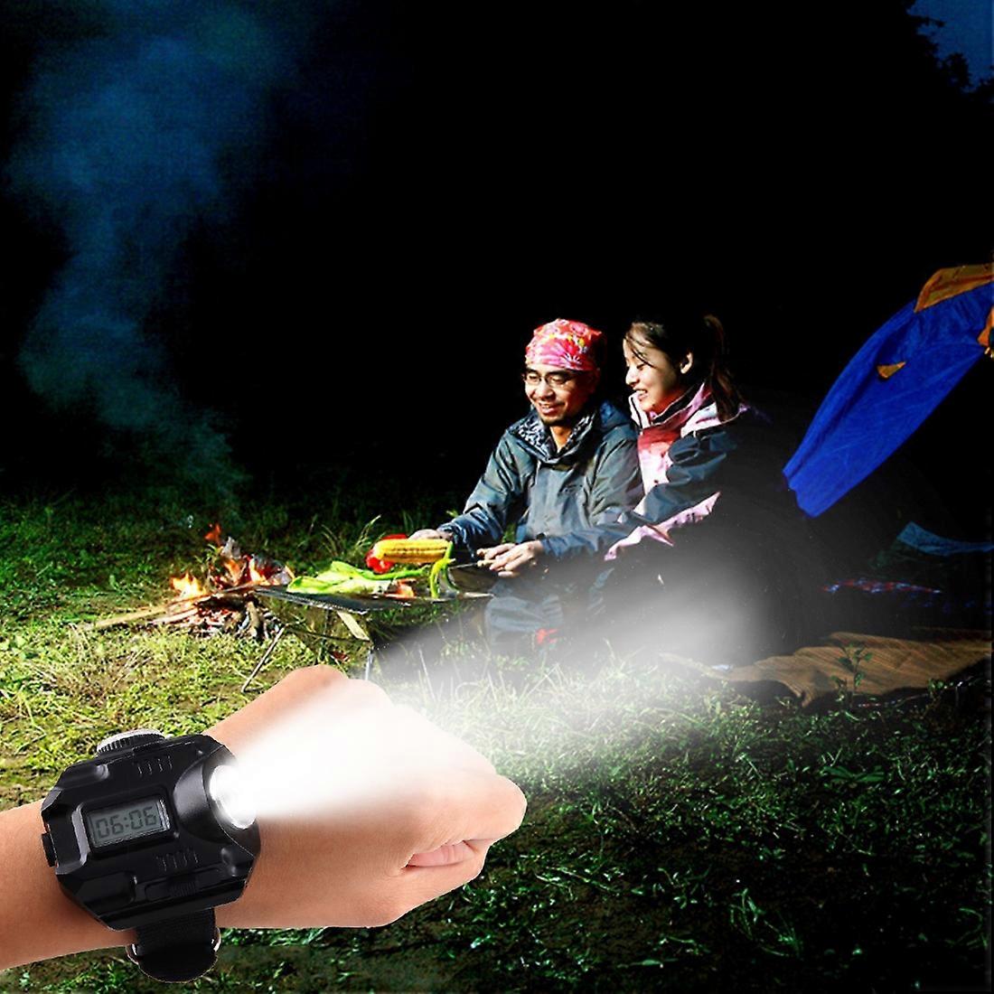 HT-8008 Flashlight Watch with Compass