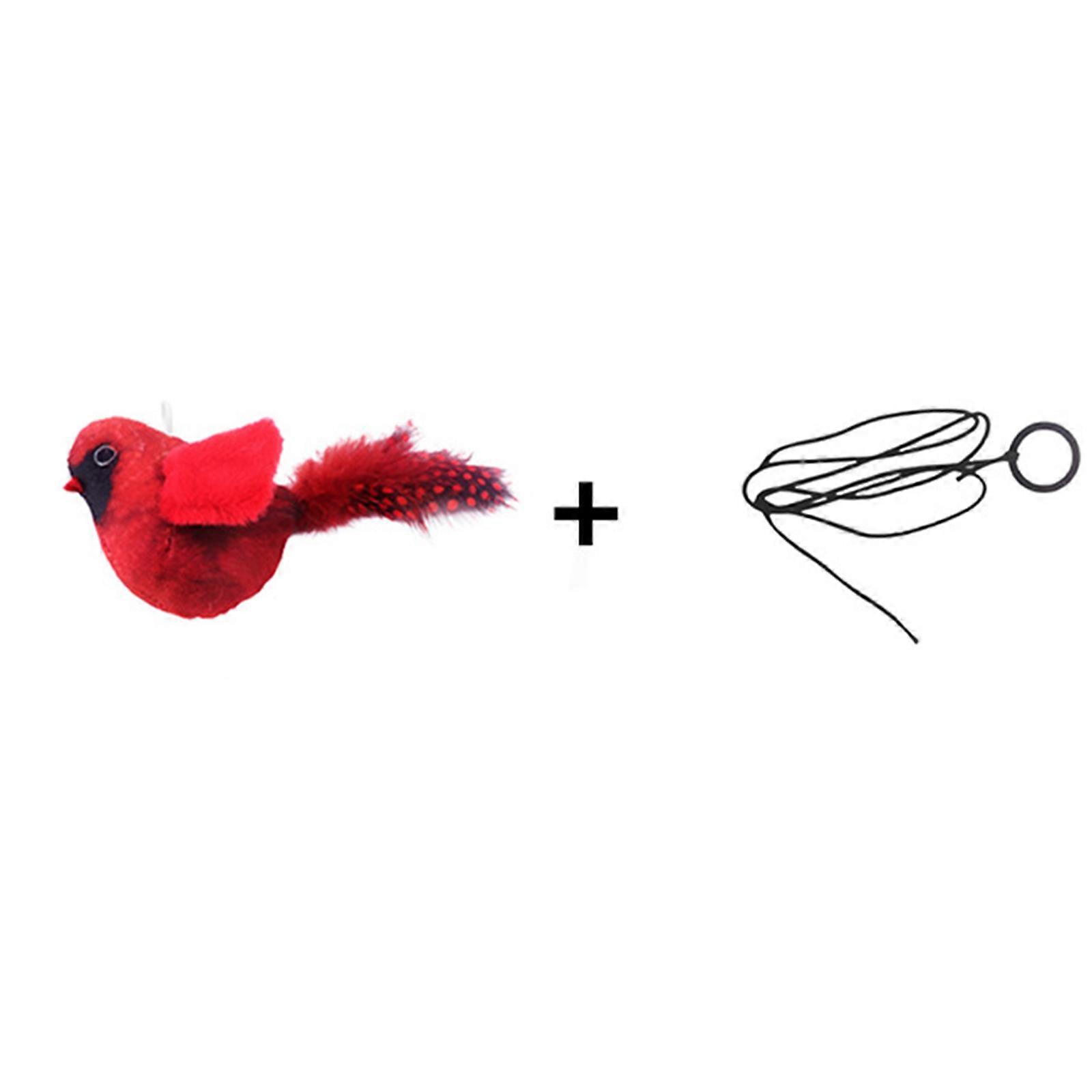 Cat Toys Chirping Tit, for Cat Wand Toys, Simulation Bird Design, Interactive Toys for Indoor Kitty Kitten Exercise