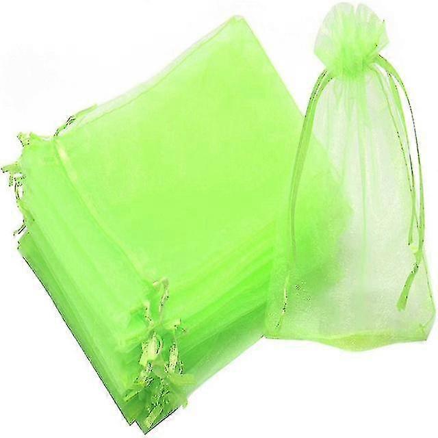 100pcs Fruit Protection Netting Bags With Drawstring Reusable Grape Grow Bags Strawberry Cover Mesh Bags For Pest Control