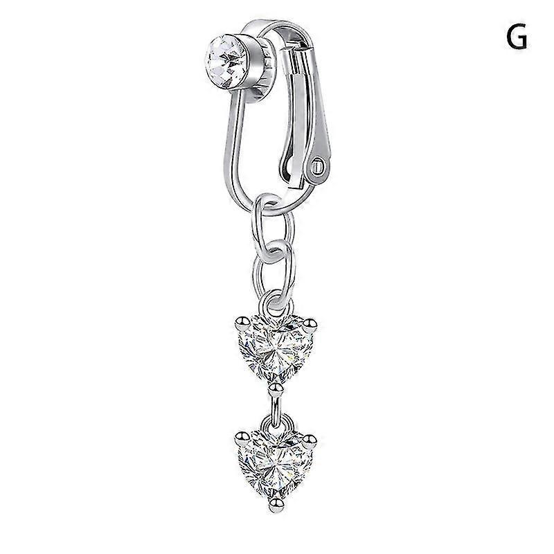1pc Gefälschter Bauchnabelring Gefälschter Clip auf Bauchpiercing nicht durchdringender Nabelring