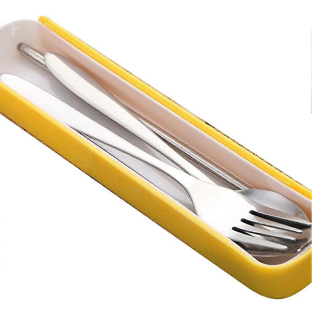 3pcs Cutlery Set Tableware Portable Fork Spoon Knife Stainless Steel