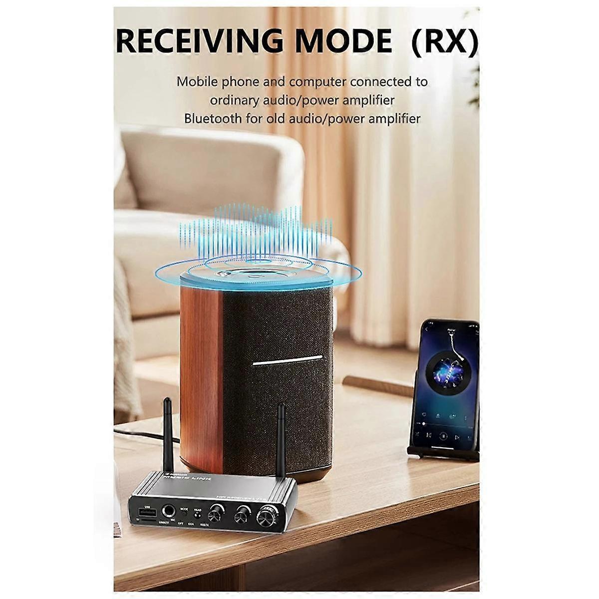 Neu LY18 HIFI Verlustfreier Bluetooth-Empfänger Langstrecken-Bluetooth-Adapter 5.4-Adapter Audio-Wireless-Empfänger 6 in 1