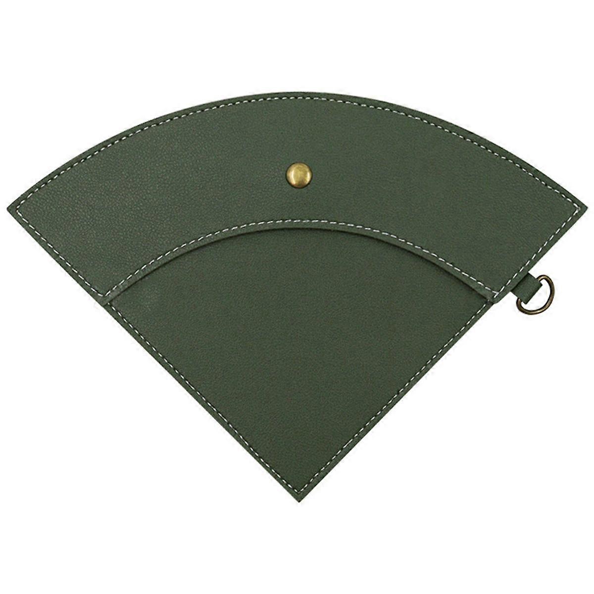 PU læder kaffefilter papir opbevaringspose til kaffe drypper vandtæt kaffefiltre holder pose camping forsyninger, C