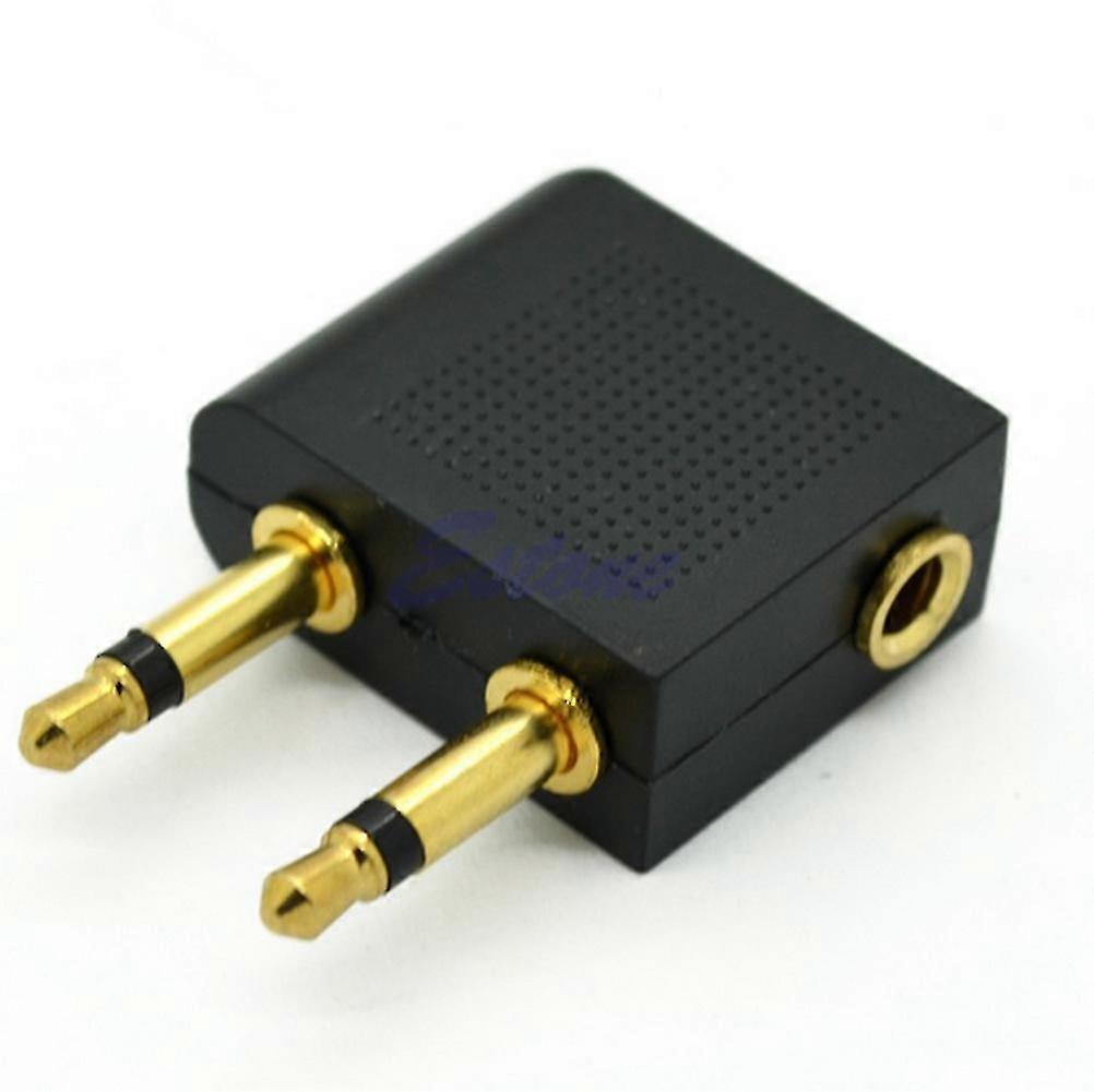 Flight Headphone Adapters 3.5mm (1/8") Audio Jack Adapter Converter Durable