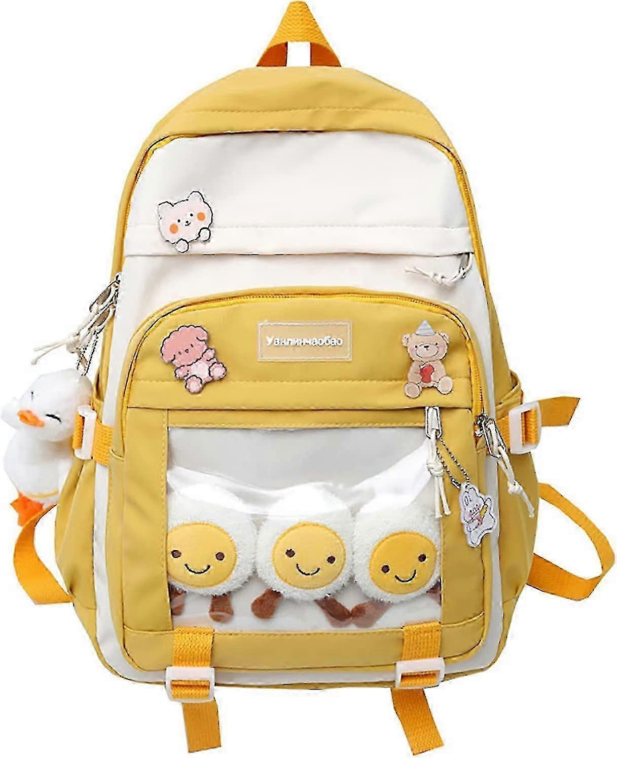 Backpack With  Pin And Accessories Backpack Cute Backpack Cute  Backpack For School