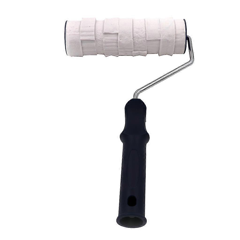 Black+White 8" Concrete Texture Roller Diy Paint Roller Texture Art Brush