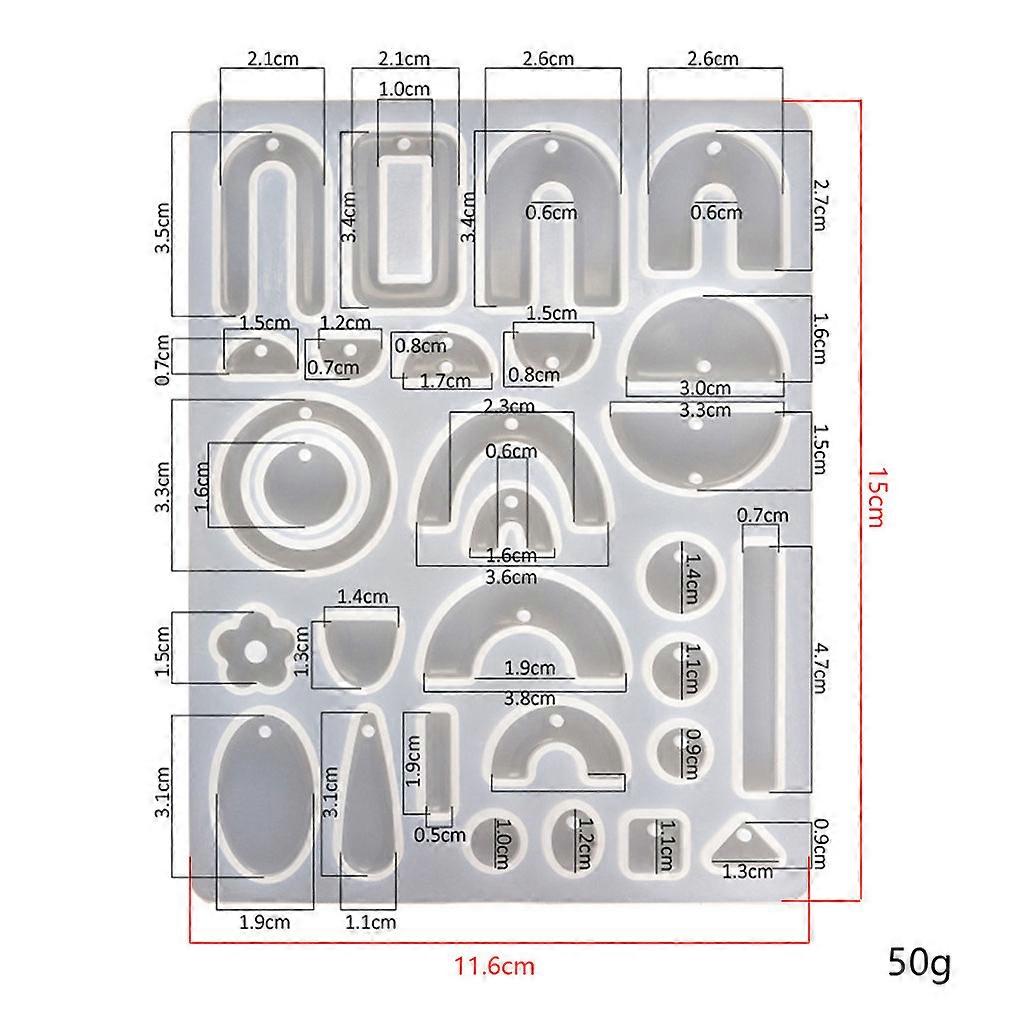 Handmade Hanging Pendant Mold DIY Art Crafts Ear Studs Decorations Casting Mold