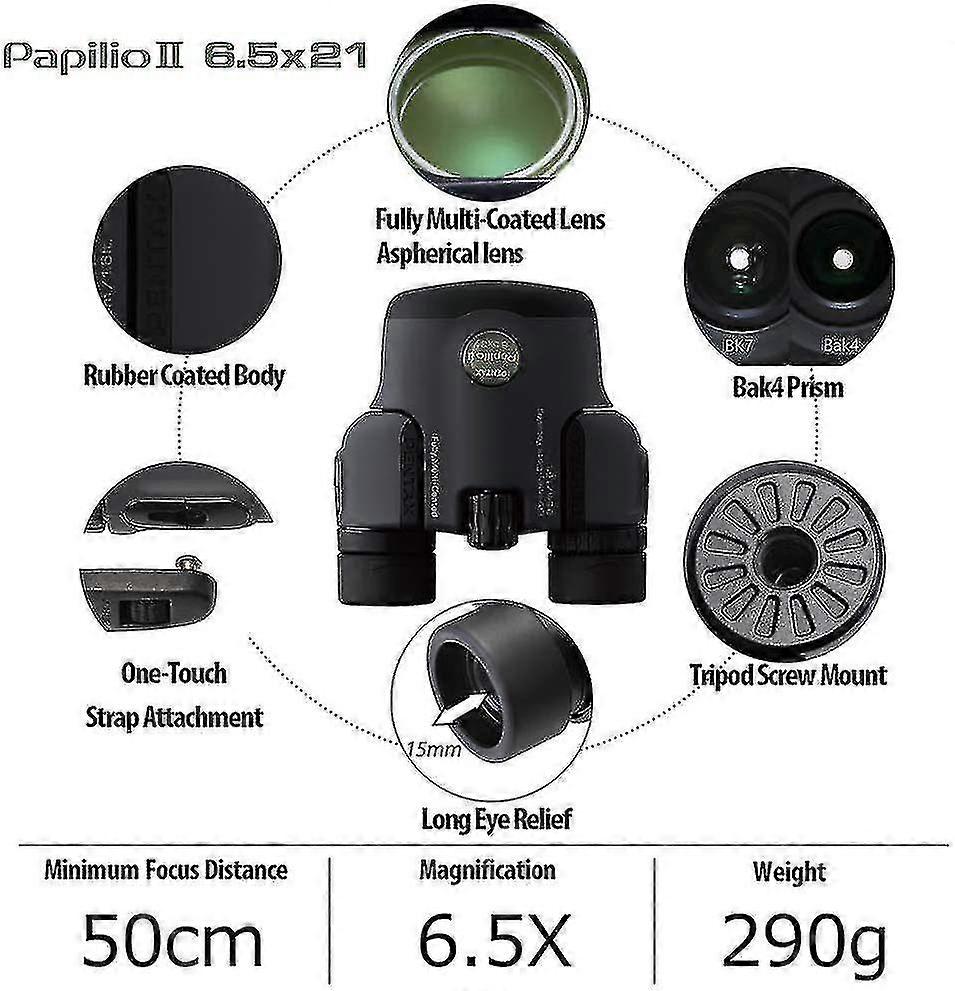 Pentax Papilio Ii 6,5x21 kikkert