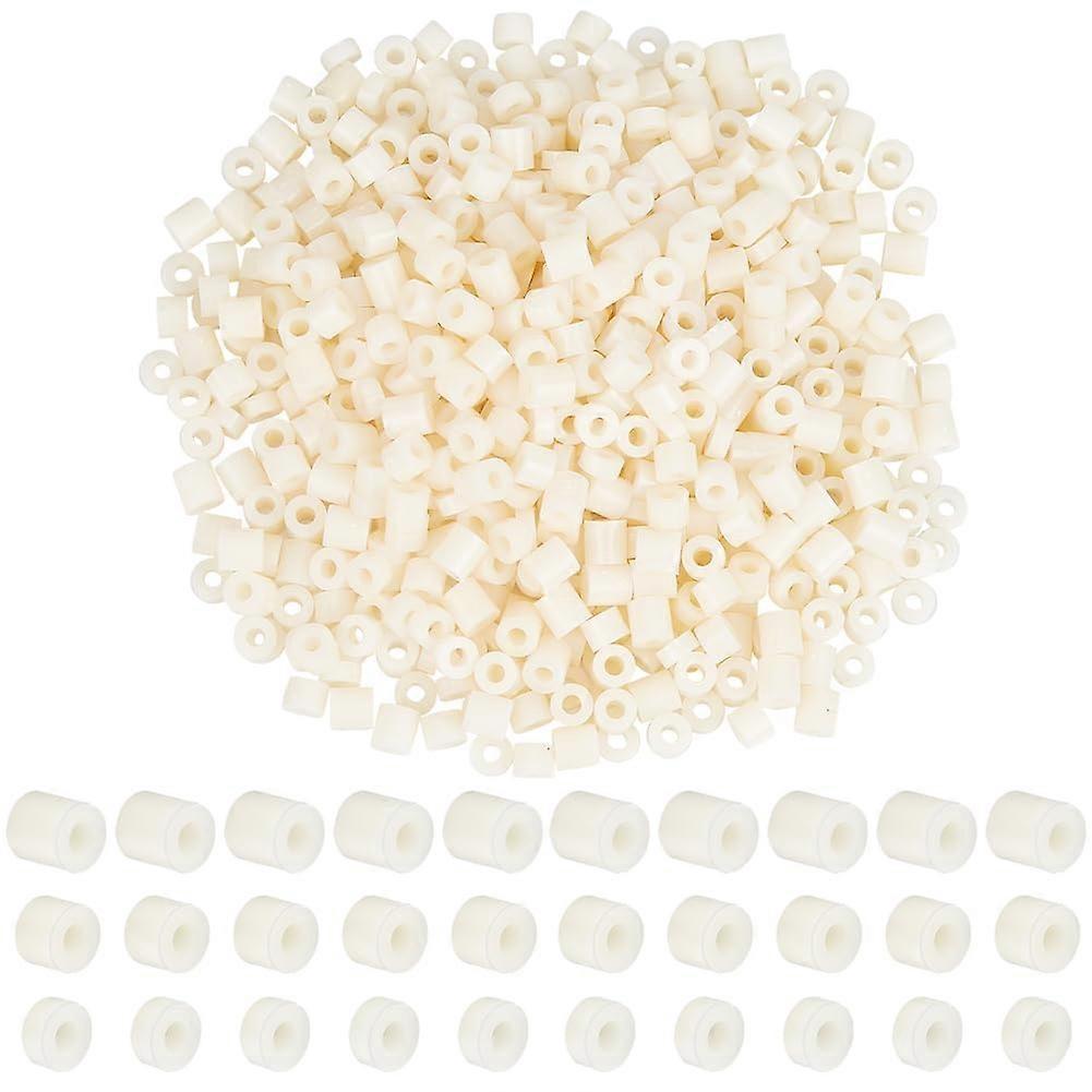 300pcs 3 Sizes Round Spacers Kit OD 7mm ID 3mm Length 3mm 5mm 7mm Round Spacers Assortment Kit Beige Round Spacers Washers Plastics Spacer Columns for