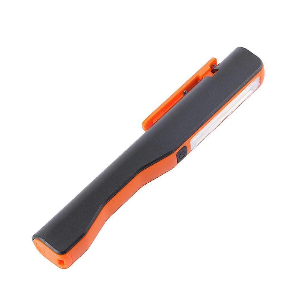 Portable Pen Shape COB LED Flashlight USB Rechargeable Magnetic Work Light Lamp