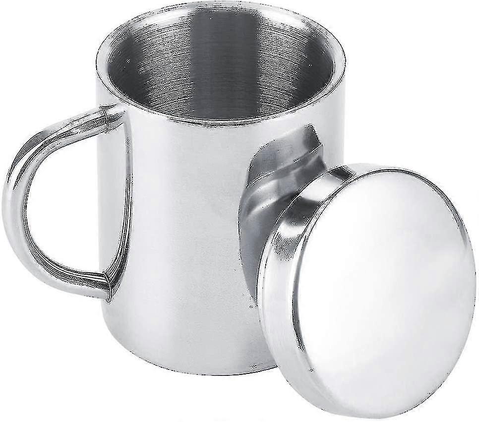 Taza de café aislada de acero inoxidable de 7.5oz