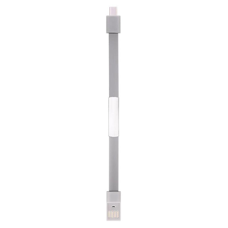 Câble de données Charge rapide 20cm Micro USB Type-C 8Pin Portable Bracelet Cordon de charge pour téléphone portable JIKAIX