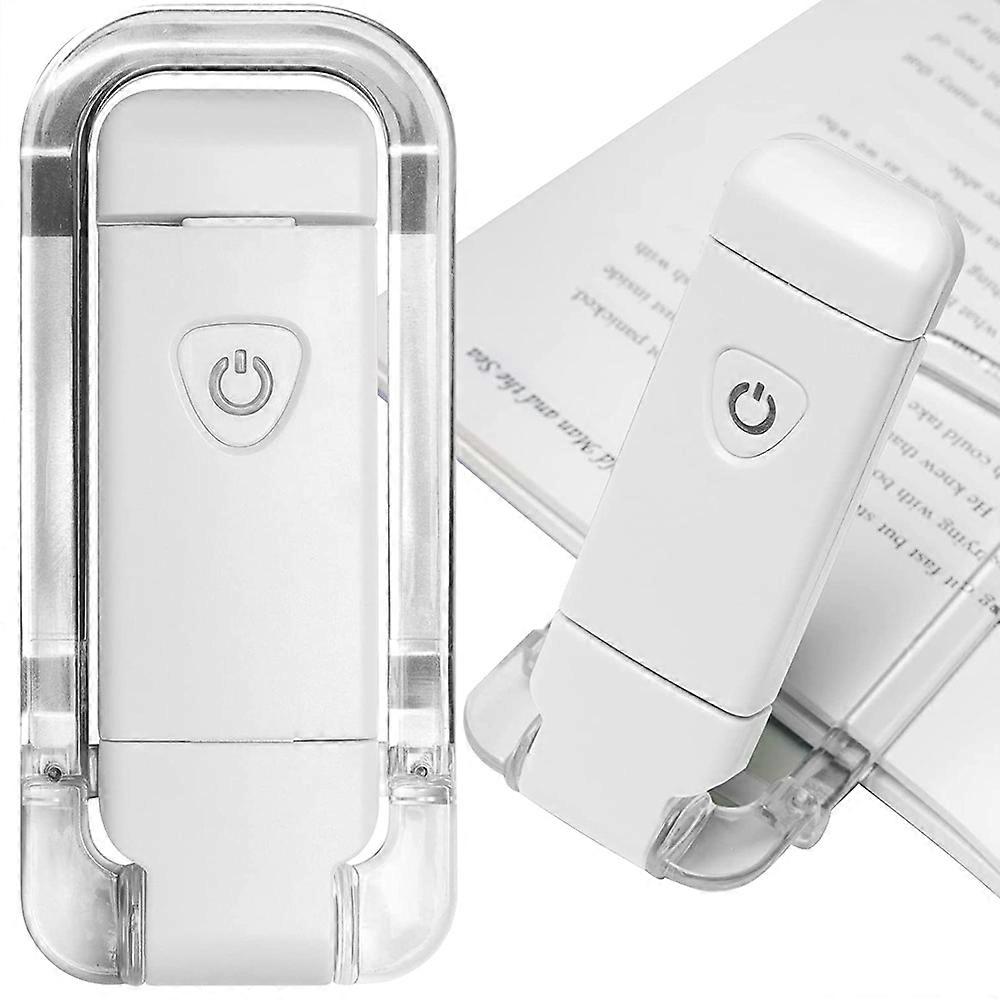 USB Rechargeable Book Reading Light Brightness Adjustable LED Clip on Book Light Eye Care Book Lamp for Kids Read Light