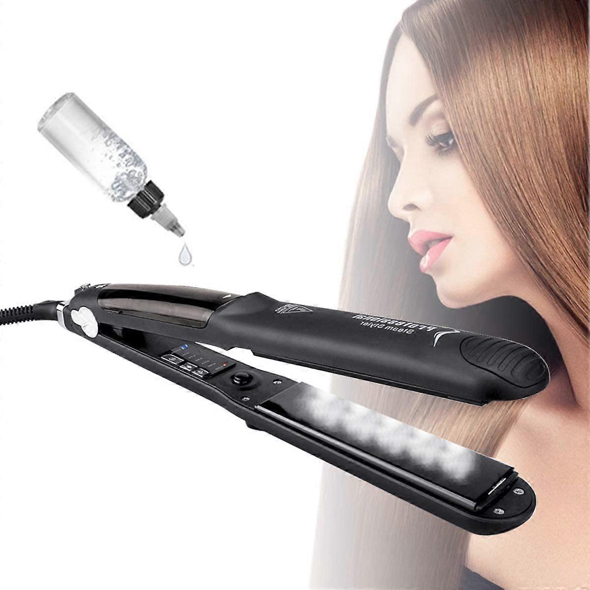 YUNAI 450F Ceramic Plancha Vapor Hair Straightener Steam or Flat Iron Chapinha Titani