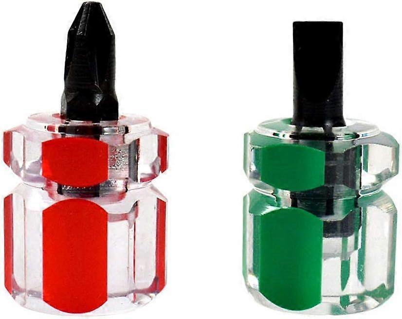 2 PCS Screwdriver Set  Stubby Slotted Screwdriver Set