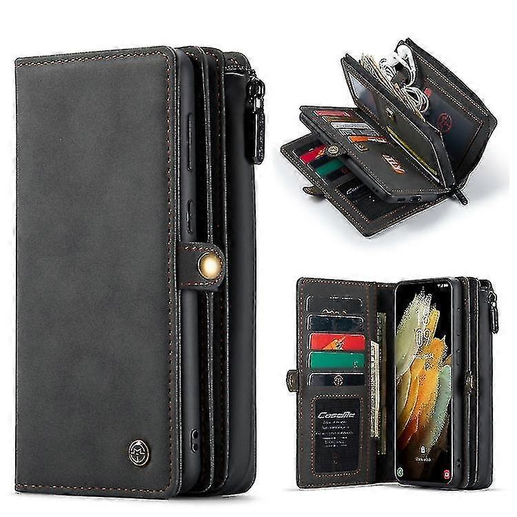 For Samsung Galaxy S21 5g Caseme 018 Detachable Multi-functional Horizontal Flip Leather Case With Card Slot & Holder & Zipper Wallet & Photo FrameP20