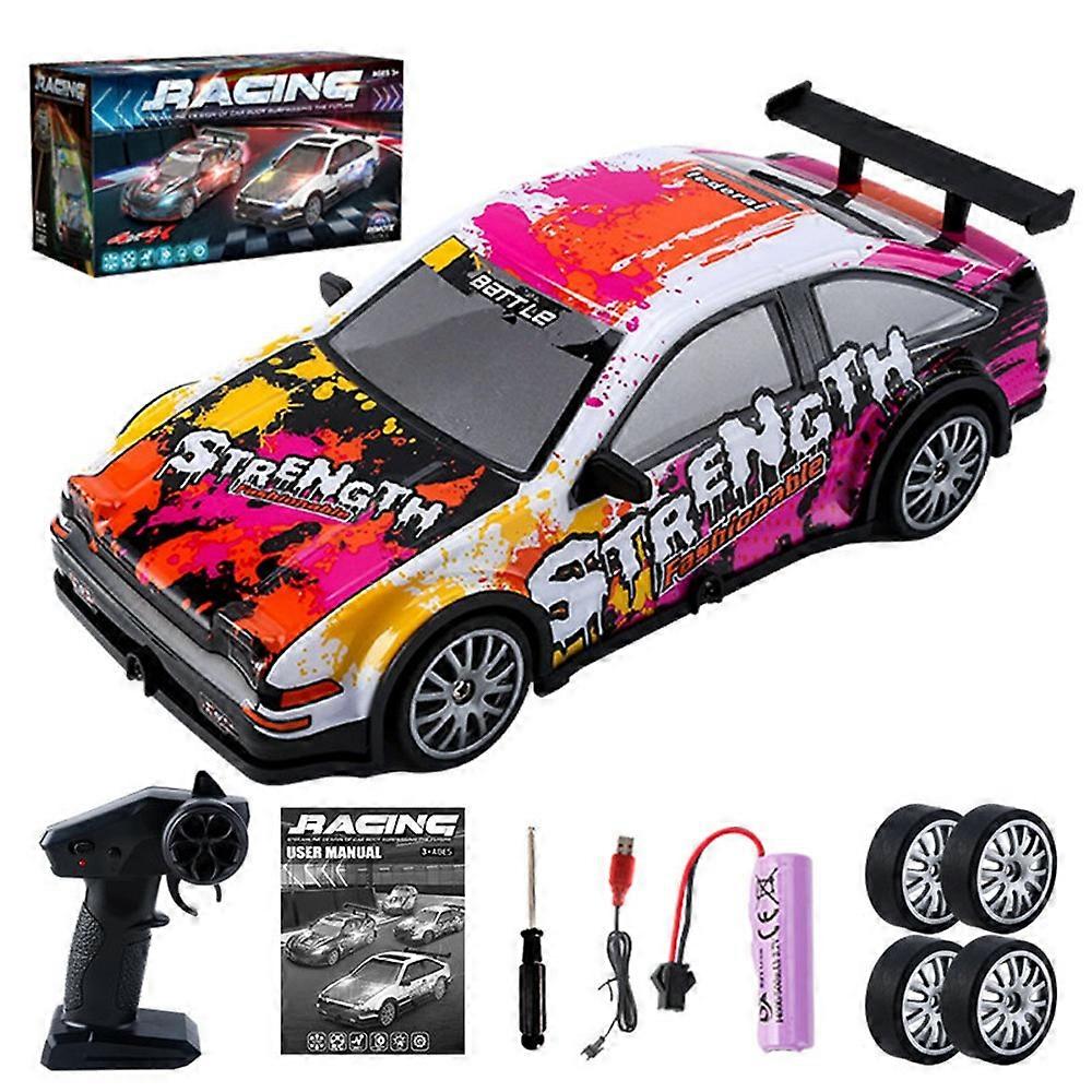 Type D KY-S204 AE86 Style 1/20 4WD RC High Speed Drift Car with Light Remote Control Toy Car