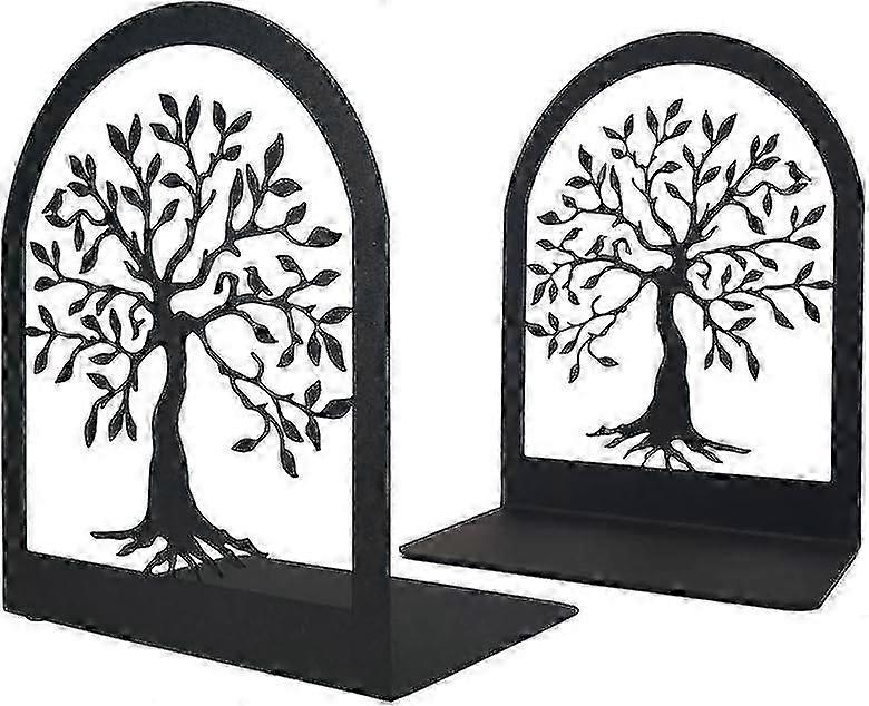 Decorative Bookends, Heavy Duty Metal Bookends, Bookshelf Black Bookshelf, Scratch And Slip Resistan