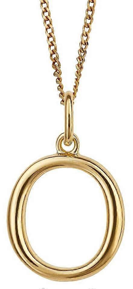 Beginnings O Initial Pendant - Gold