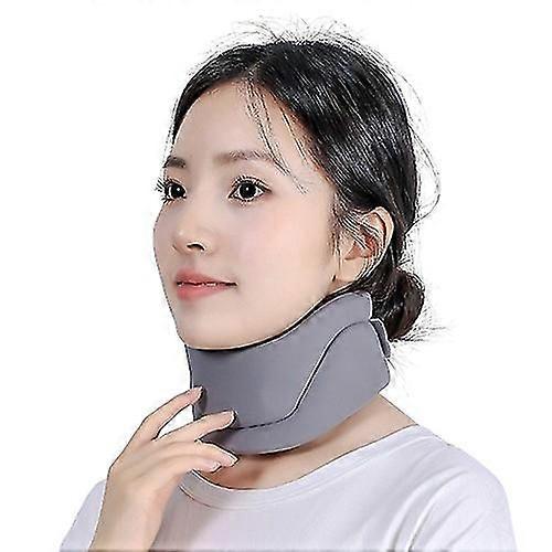 طوق الرقبة النائمة يخفف من آلام الرقبة ويدعم الرقبة التفاف رغوي ناعم للحفاظ على الفقرات محتفظة باللون الرمادي M