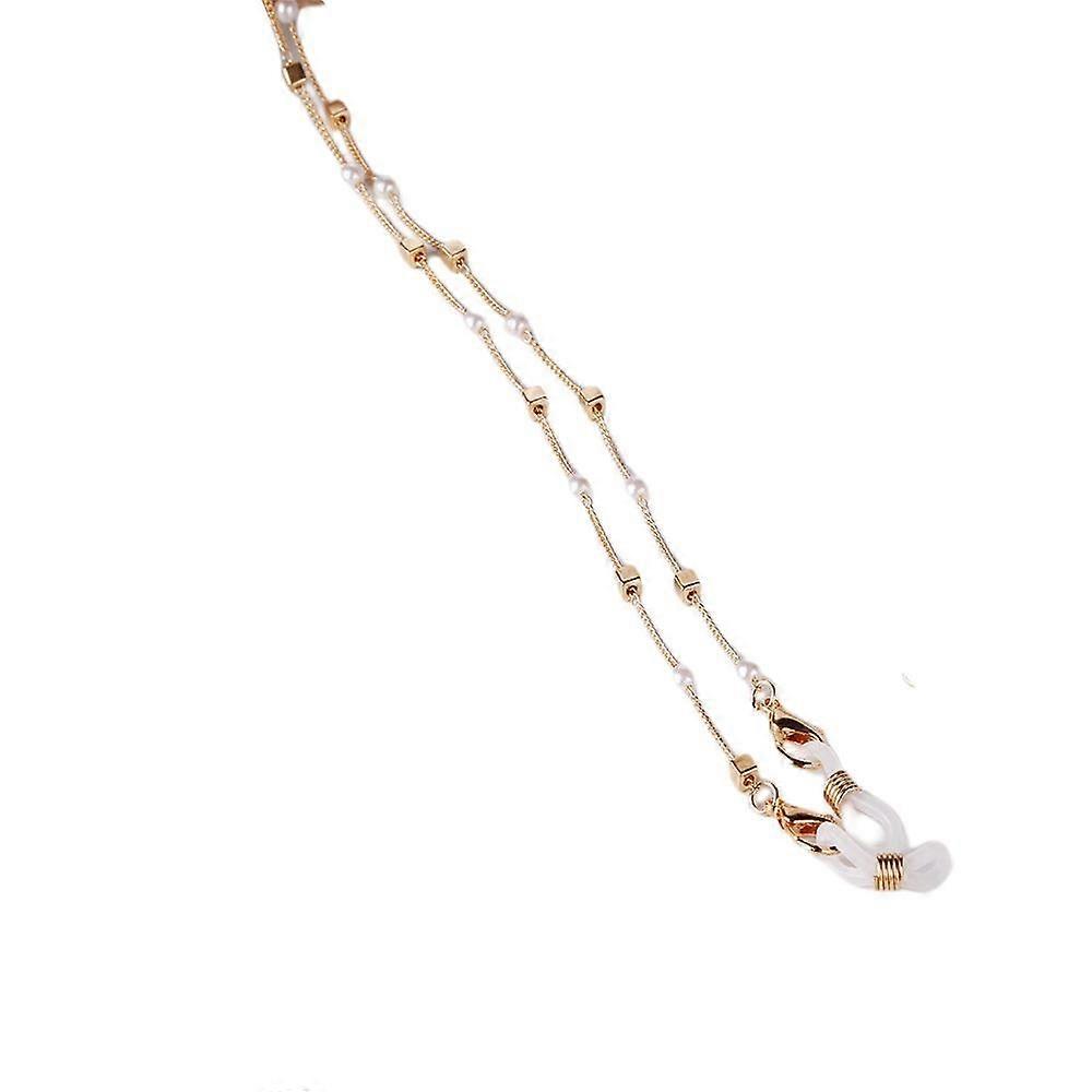 Star Pearl Gold Chain Retro Halter Glasses Chain Mask Chain Halter Glasses Chain Anti Drop Lanyard Mask Extender Chain