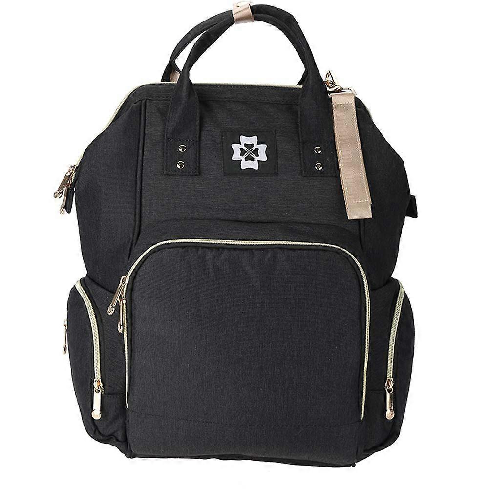 Multi-functional USB Mummy Shouder Bag Large Capacity Baby Diaper Backpack (Blue)