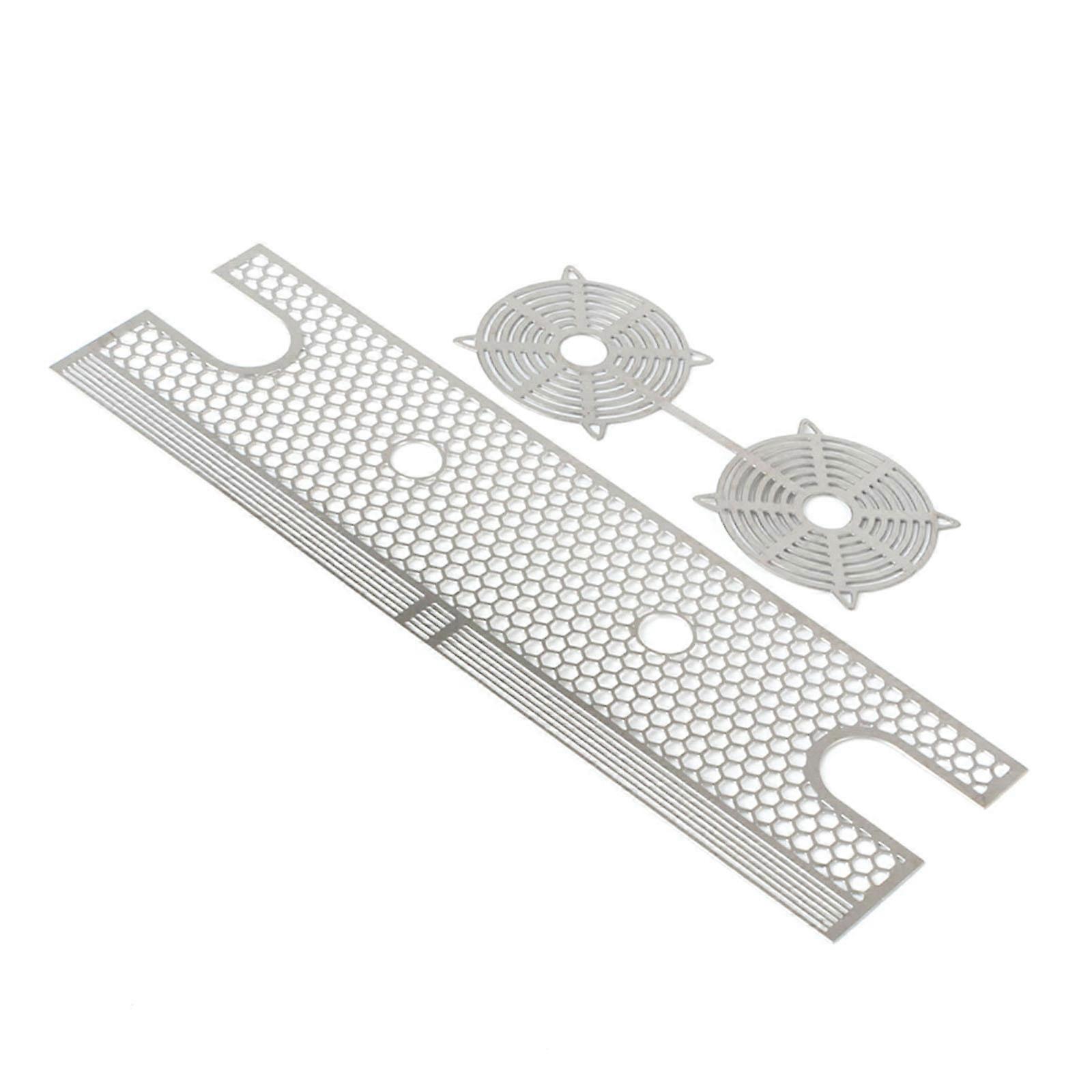 Heatsink Fan 1/10  Car Heatsink Fan  Heatsink With Fan Radiator Fins Applicable Models Suitable For  Silver