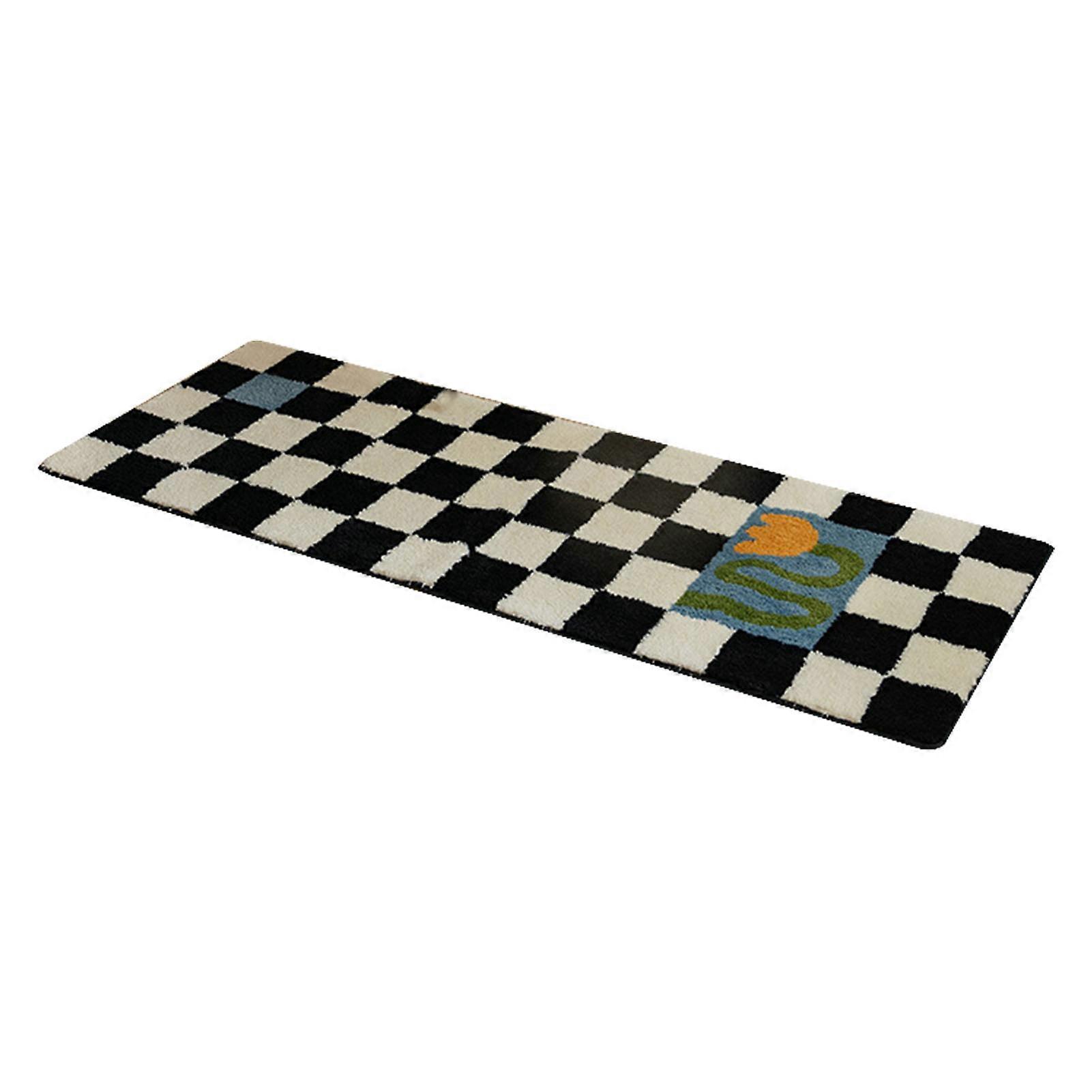 Vintage Plaid Reversible Runner Rug