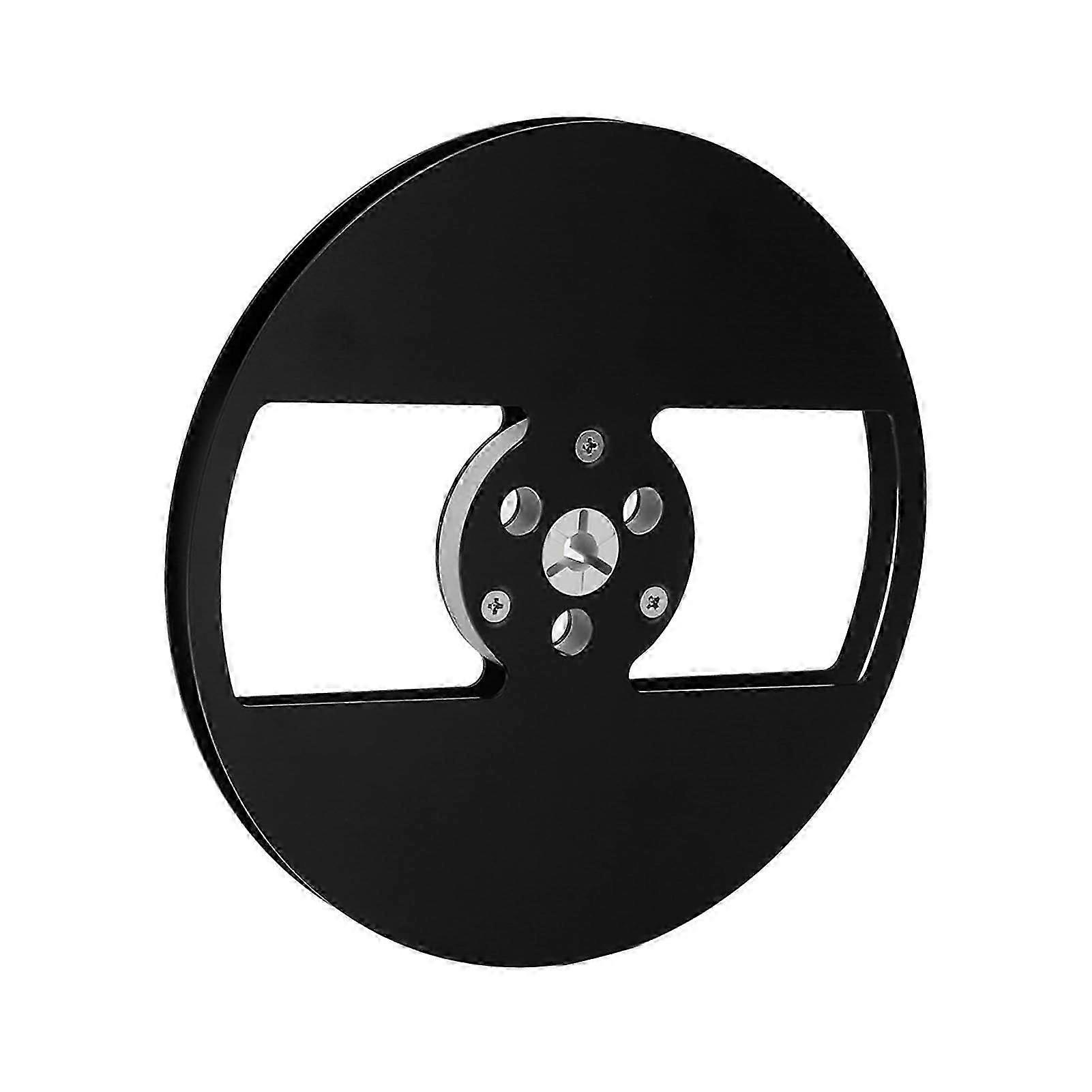 1/4 7 Inch Empty Tape Reel Aluminum Alloy 2 Holes Universal Open Reel Takeup Reel For Nab Opening Machine Part For Teac Black