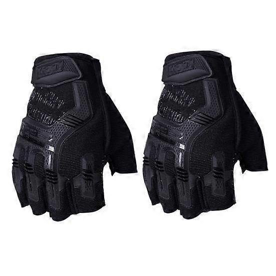 Cycling Mittens Practical Comfortable Wear-resistant Riding Mittens Anti-Shock Half Finger Cover Gloves Cycling Mittens Cycling Supply