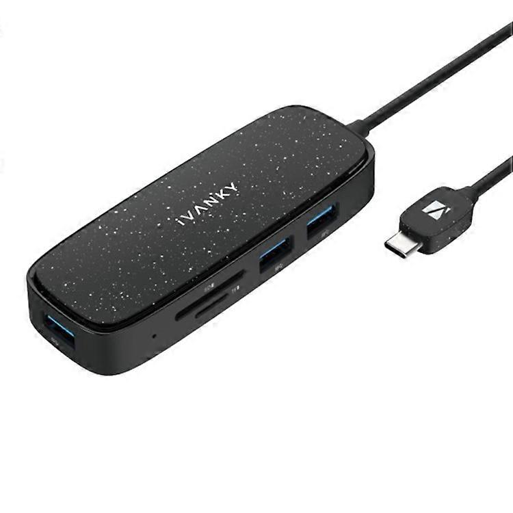 IVANKY VCA03 Type-C Hub Adapter to PD+3xUSB 3.0+HD 4K Output+2 Card Reader Slots