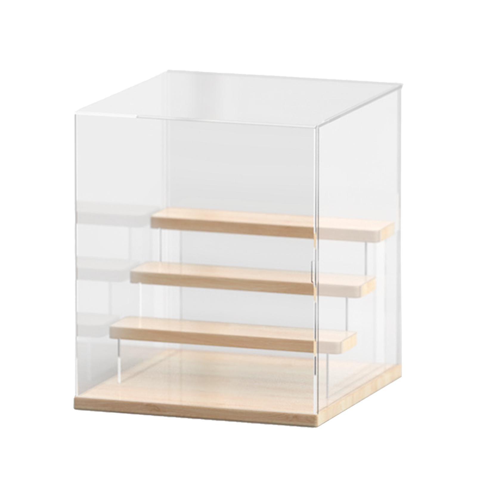 Clear Acrylic Figure Display Case Mini Action Figure Storage Case