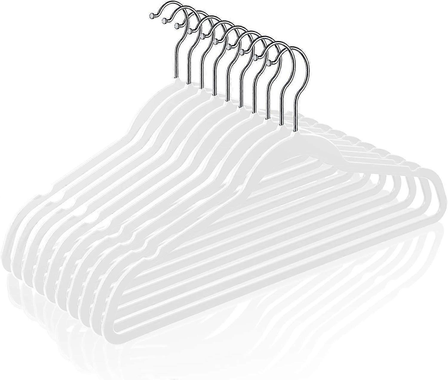 10 db csúszásmentes bársony vállfa - öltönyfogas többfunkciós felnőtt műanyag ruhafogas