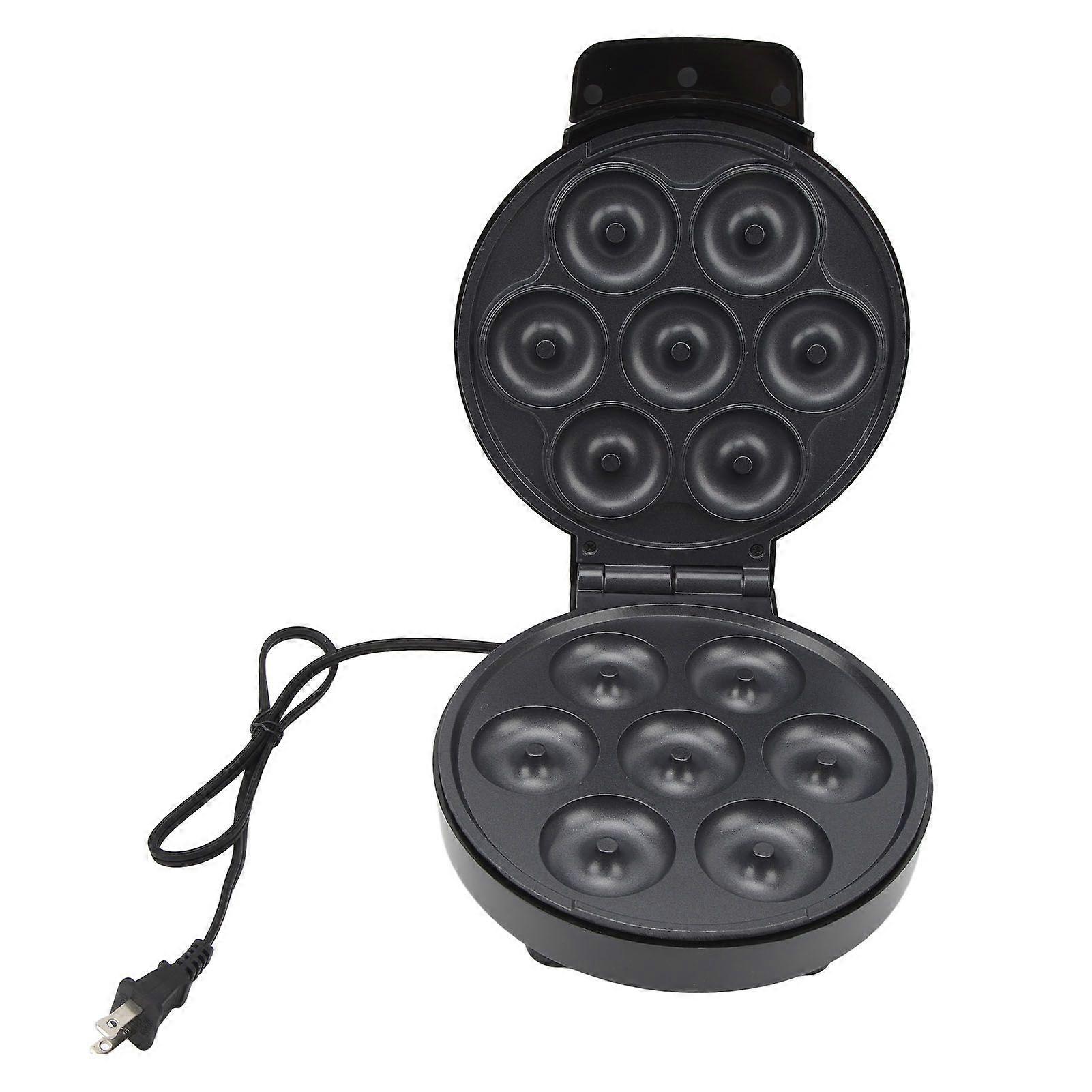 Mini Donut Maker Machine for Makes 7 Doughnuts Prevent Stick Electric Donut Maker Machine