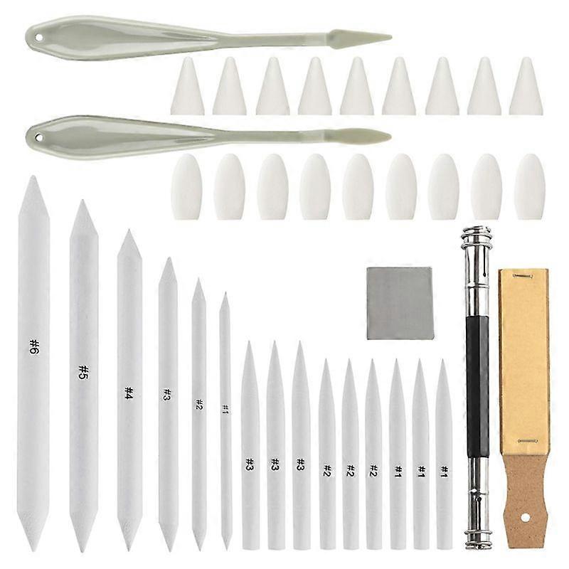 40Pcs Sketch Drawing Tools for Artists Blending Sticks for Drawing Charcoal Blending Pencils