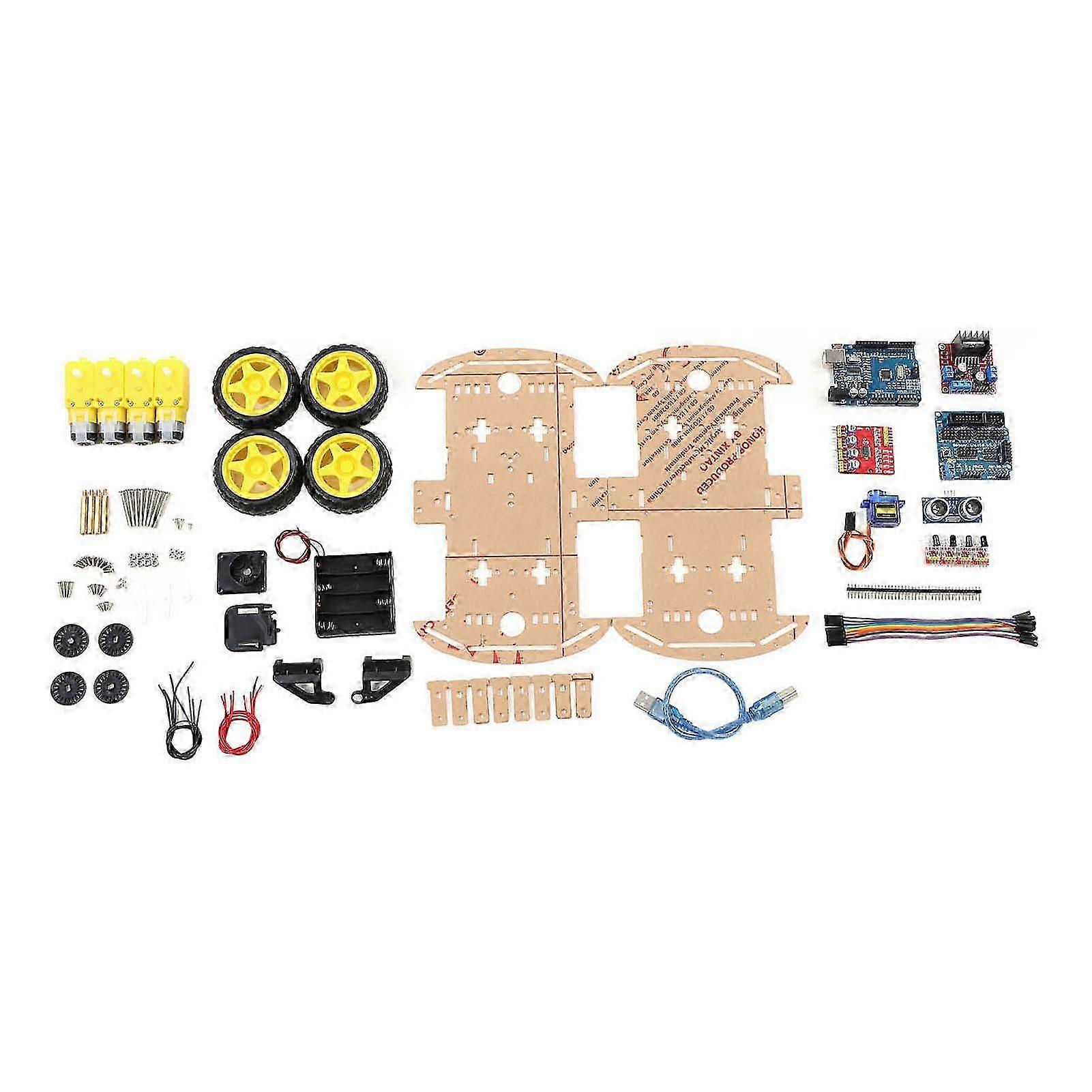 Smart Robot Car Chassis Kit Motore di Tracciamento Robot Smart Car Platform per 4WD Fai Da Te