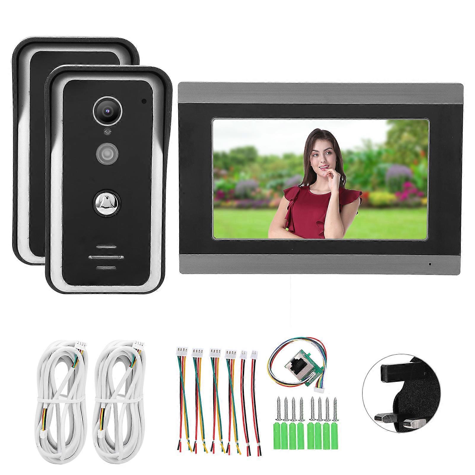 7" HD Smart Video Doorbell with Touchscreen, Intercom, and Multi-User App Control