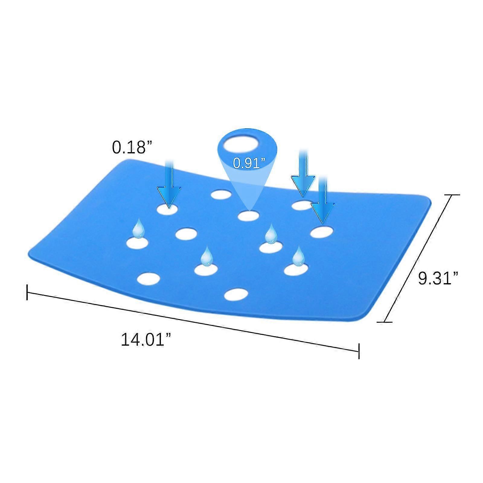 35x24x0.4cmShower Stool Cushion, Fixed Shower Chair CushionBlue