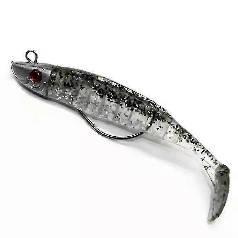 Shad with 9cm15g11cm 25g Jig Head Super Soft Vinyl Paddle Tails for Seabass Zander Fishing Lure 6 colors Soft Bait KIT