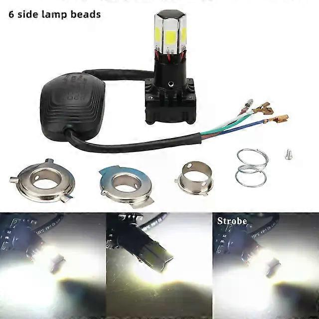 H4 LED Motorcycle Headlight BA20D P15D Canbus COB Chip Moto Fog Lights Universal Scooter Motorbike Front Headlamp Running Lamp