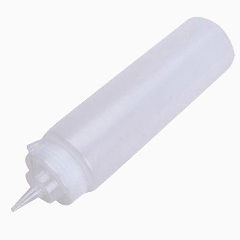 250ml White transparent Plastic Squeeze Bottle Dispenser With Cap