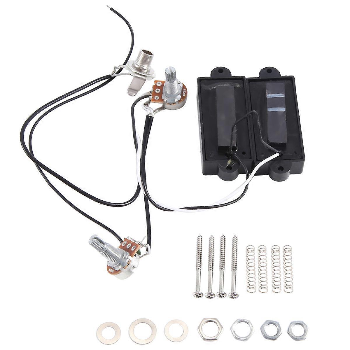 Electric Guitar Pickup Wire Harness PB Bass 4-String Neck Bridge Set