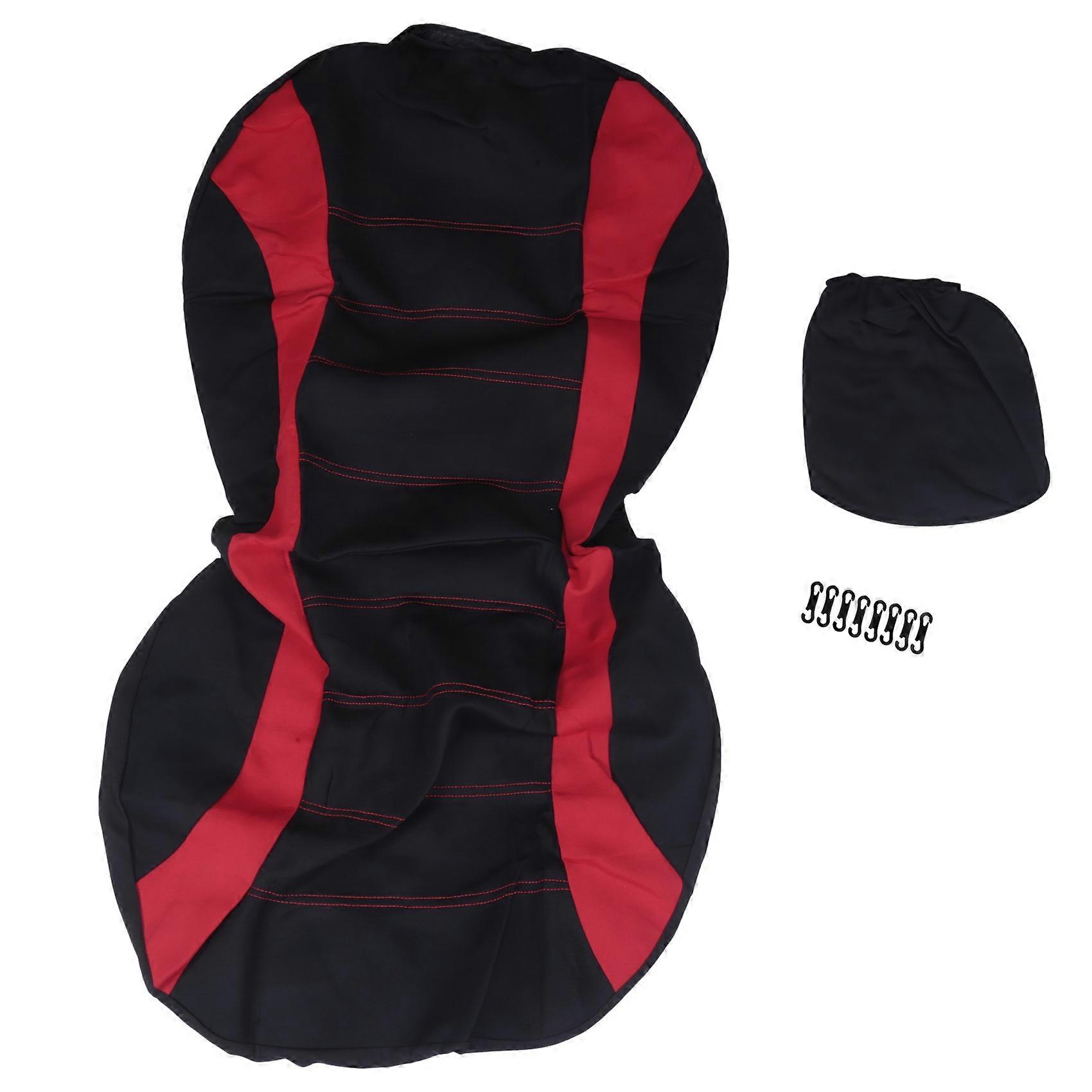 Front Car Seat Covers Front Ready ,(Black + Red)
