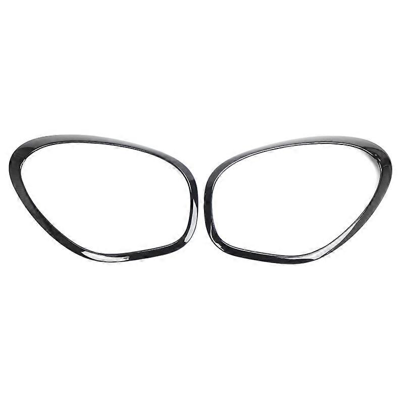 Front Headlight Lamp Bezel Trim Gloss Black for R60