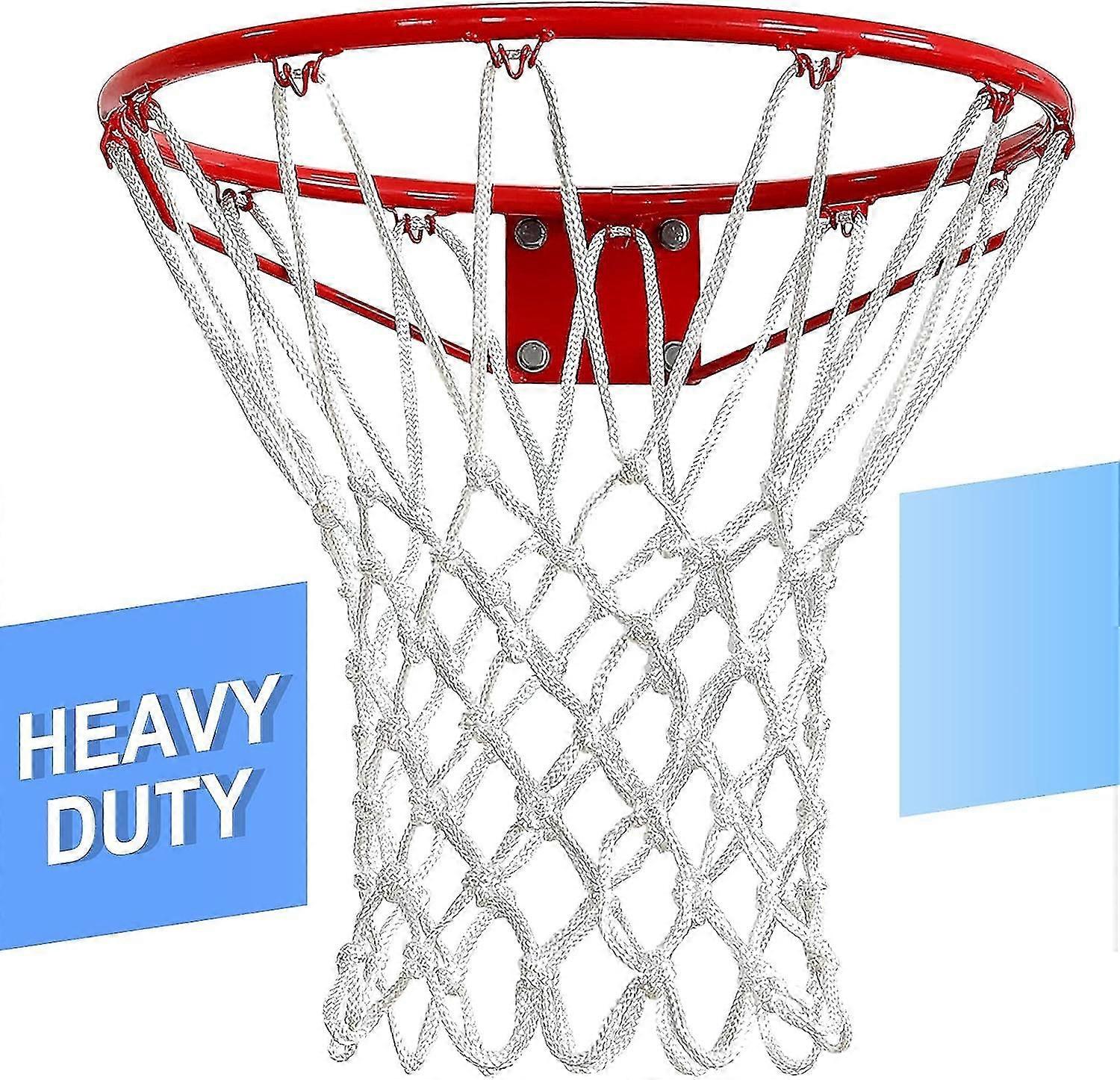 Basketball Net Outdoor, Professional Heavy Duty Basketball Net Replacement,all Weather Anti Whip, Suitable For Outdoor Standard 12 Loops Basketball Ho